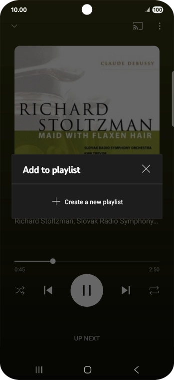 Press Create a new playlist.