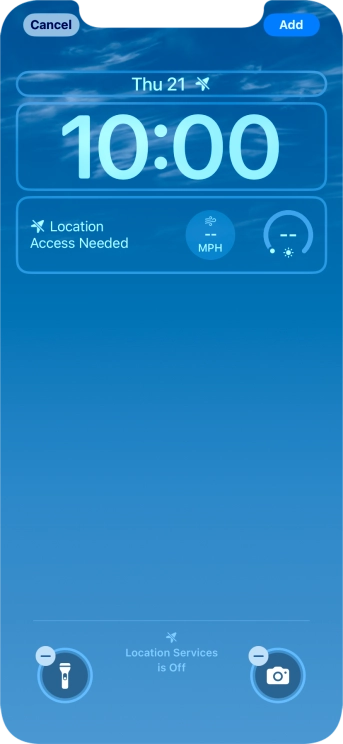 To customise the way the lock screen date is displayed, press the date widget and follow the instructions on the screen to find the required widget display mode.