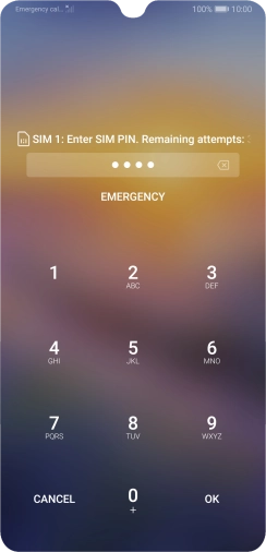 If you're asked to key in your PIN, do so and press OK. The default PIN is 1111.