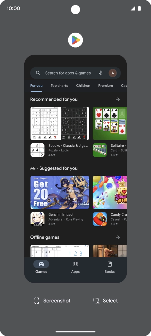 To end one running application, slide your finger upwards on the required application.