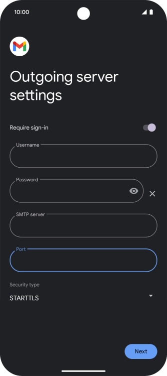 Press the drop down list below 