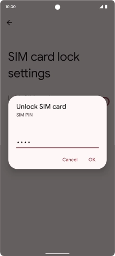 Key in your PIN and press OK. The default PIN is 1111.
