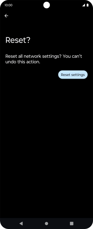 Press Reset settings.