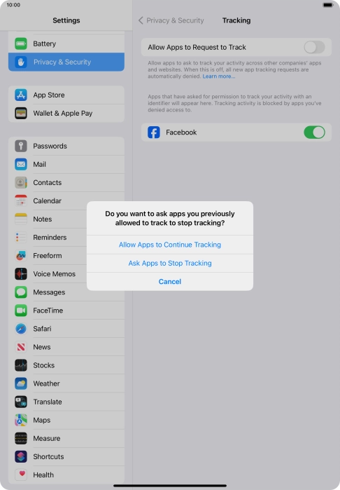 If you turn off the function, press the required setting.