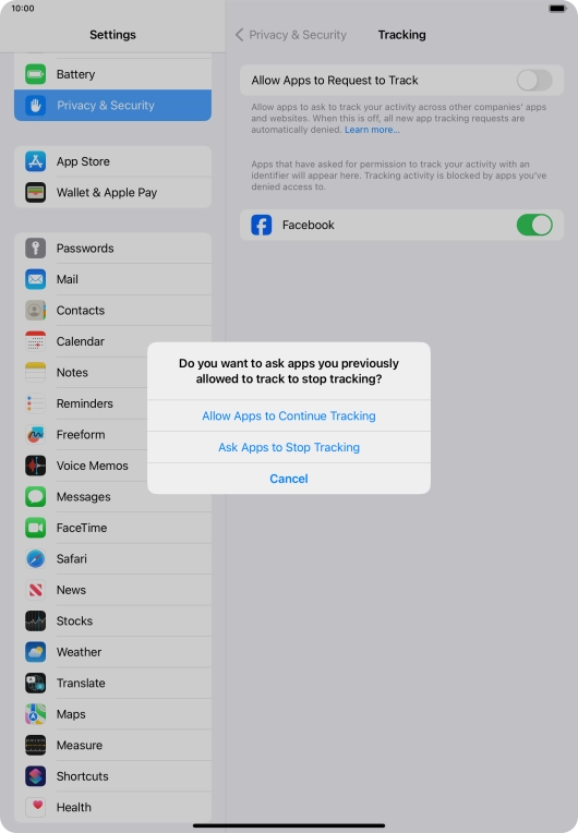If you turn off the function, press the required setting.
