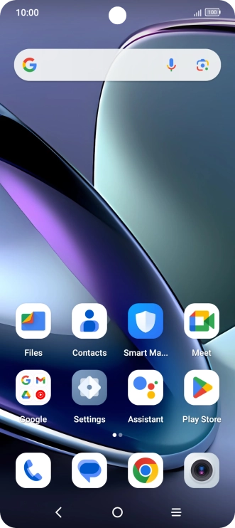 Press the call icon.