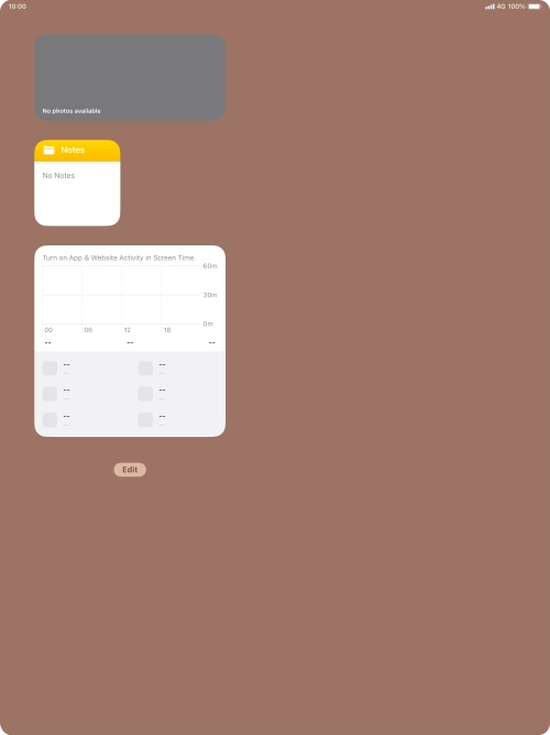 Press and hold the required Widget Stack.