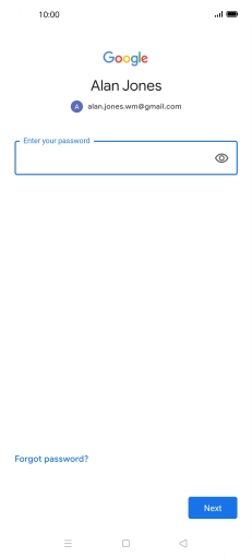 Press the field below 