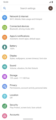 Press Apps & notifications.