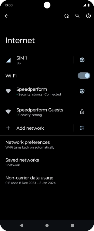 Press the Home key to return to the home screen.
