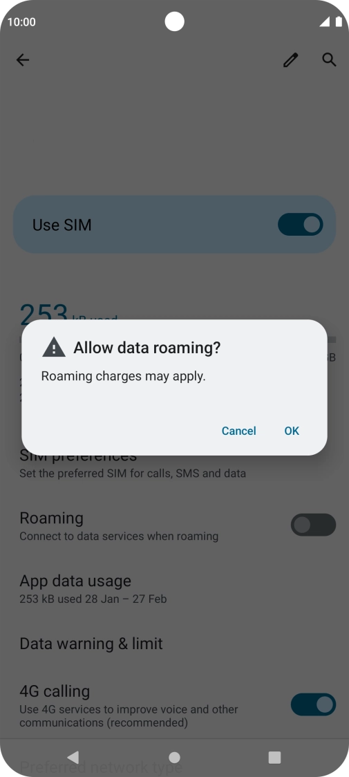 If you turn on the function, press OK.