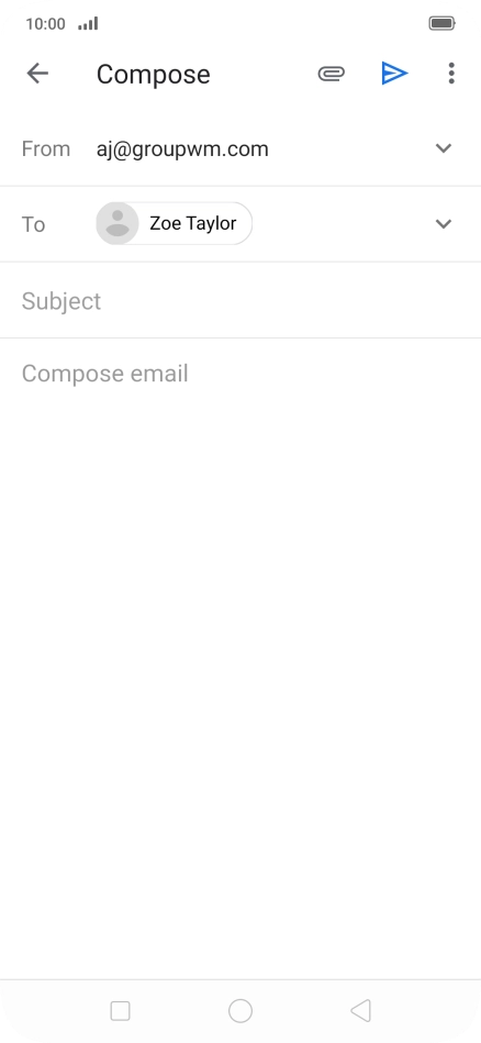 Press Subject and key in the required subject.