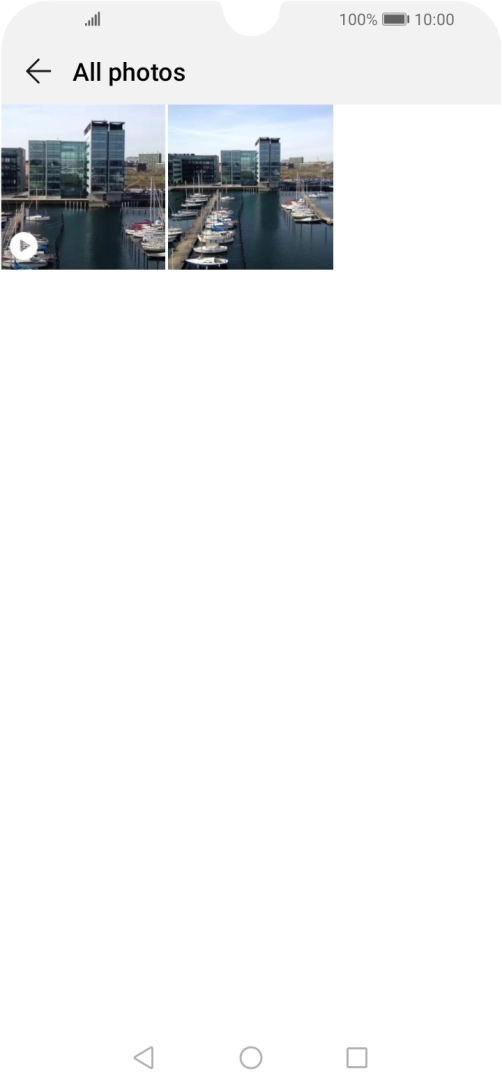 Press and hold any picture or video clip.