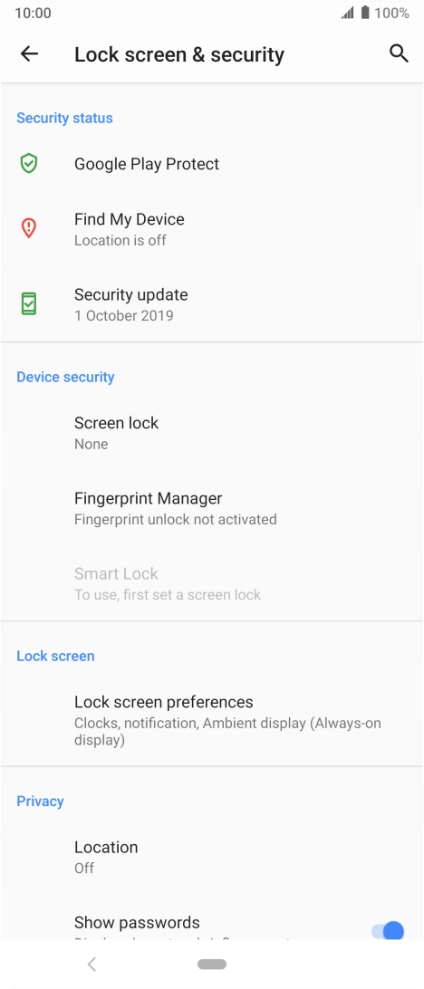 Press the Home key to return to the home screen.