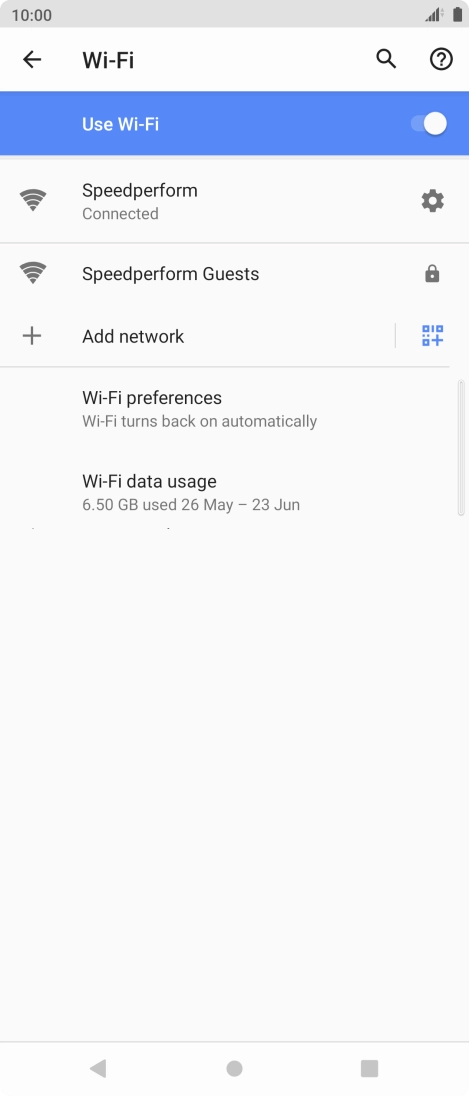 Press the Home key to return to the home screen.