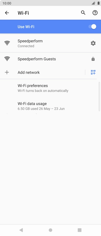 Press the Home key to return to the home screen.
