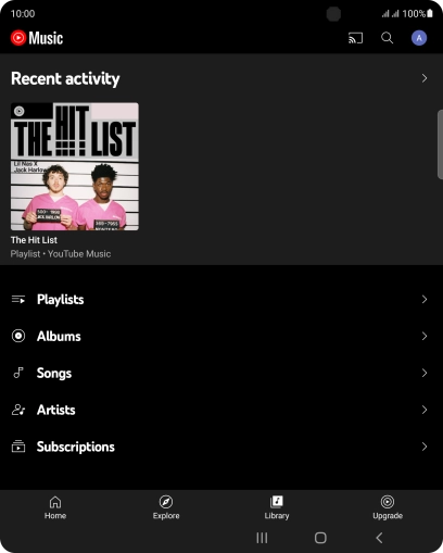 Press the required category and go to the required audio file.