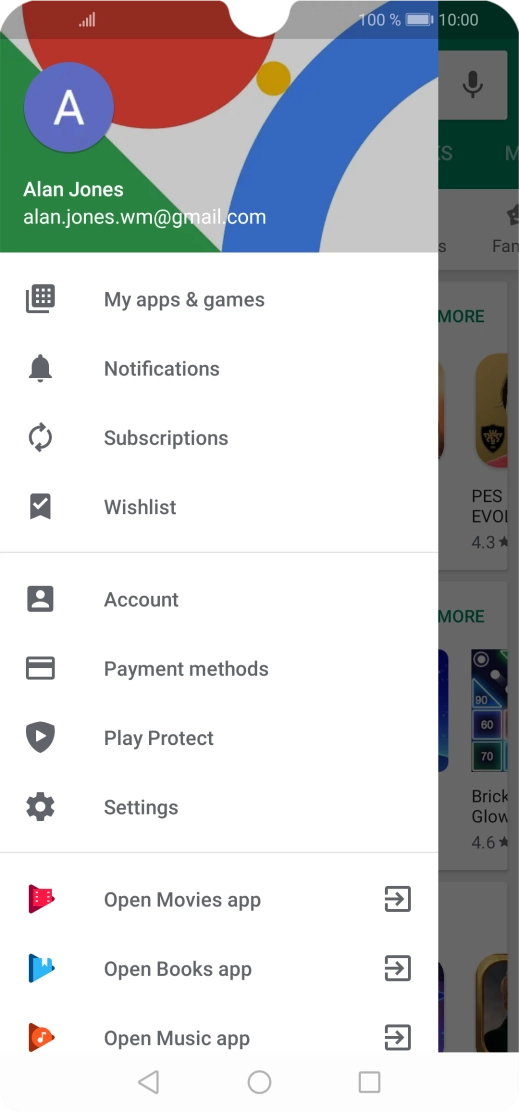 Press My apps & games.