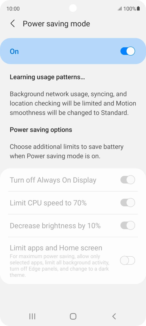 Press the Home key to return to the home screen.