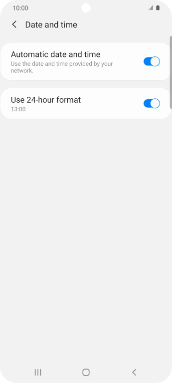 Press the Home key to return to the home screen.