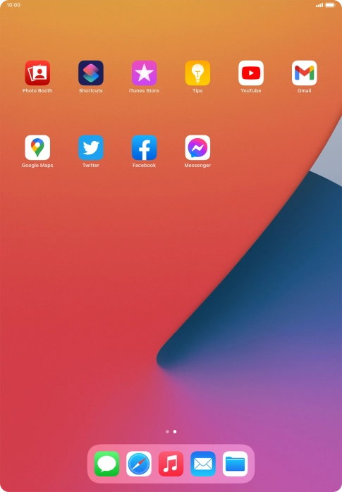 Press and hold the required app.