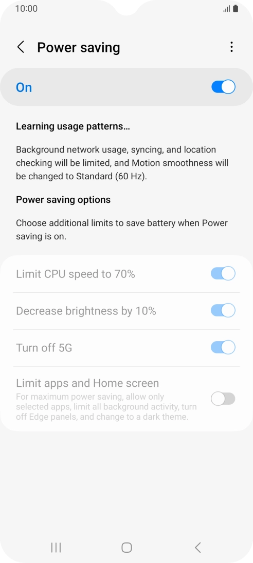Press the Home key to return to the home screen.