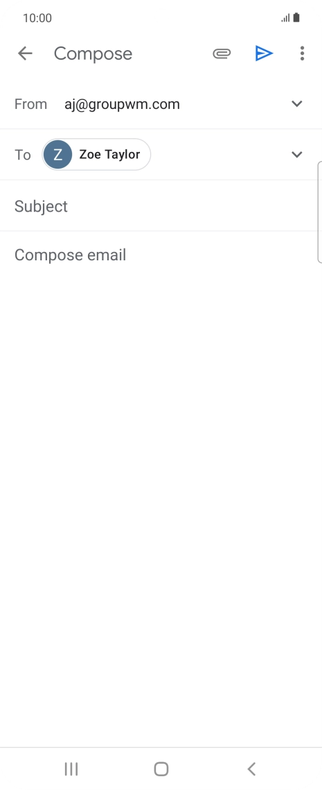 Press Subject and key in the required subject.