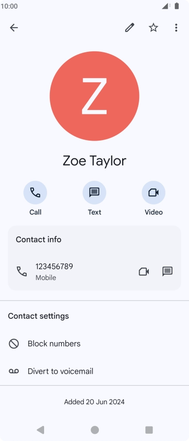 Press the Home key to return to the home screen.