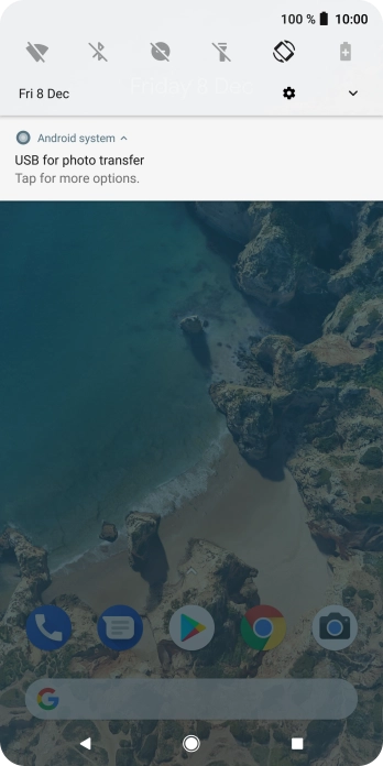 Press Tap for more options.