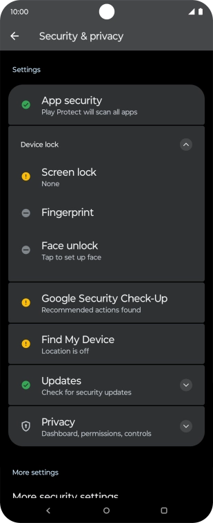 Press the Home key to return to the home screen.