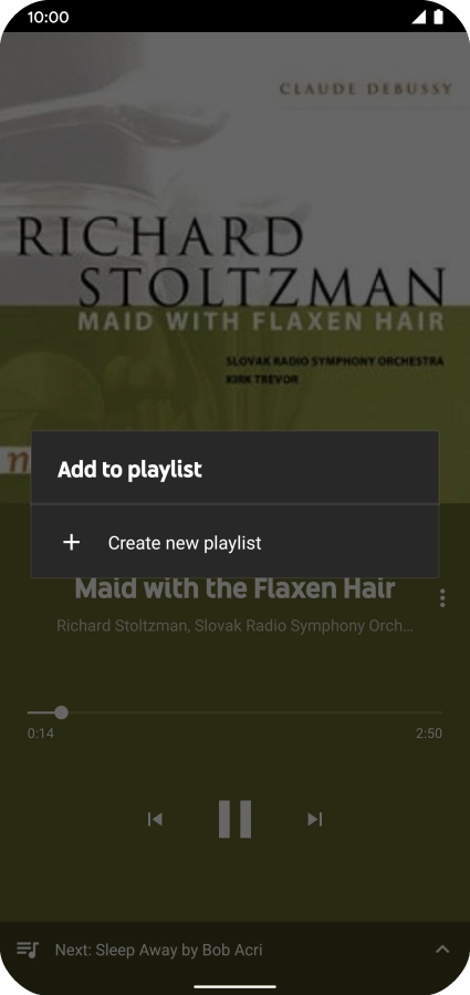 Press Create new playlist.