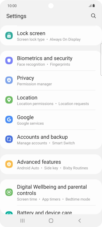 Press Biometrics and security.