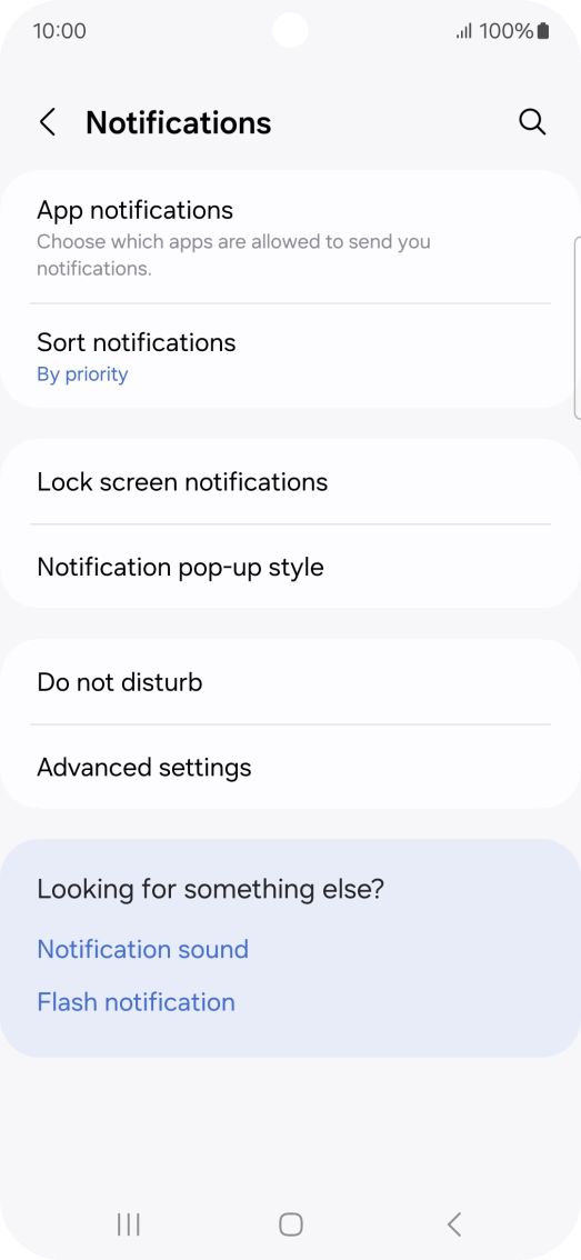 Press App notifications.