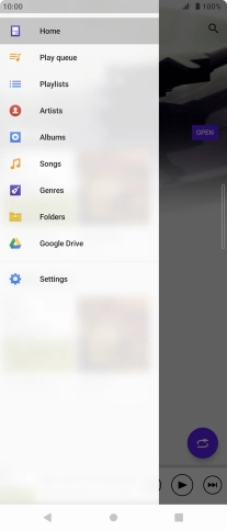 Press the required category and go to the required audio file.