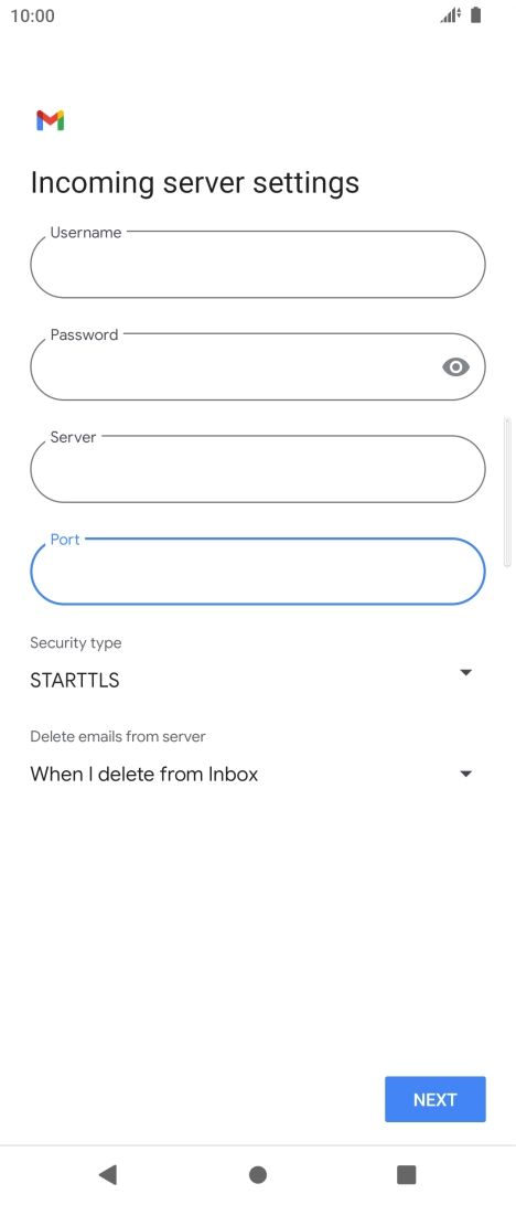Press the drop down list below 