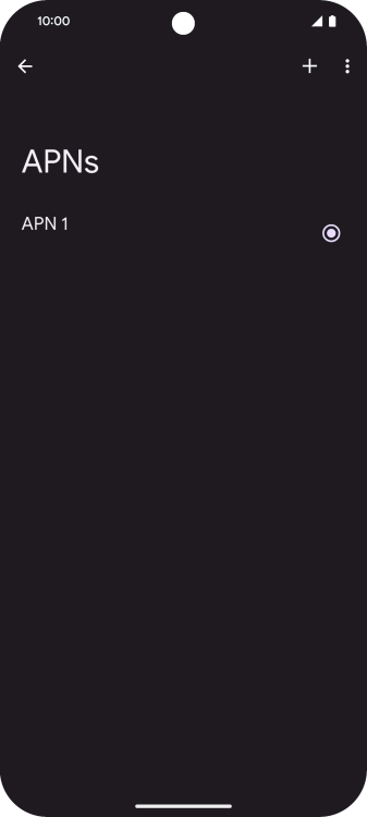 Press the add icon.