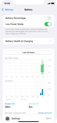 Slide your finger upwards starting from the bottom of the screen to return to the home screen.