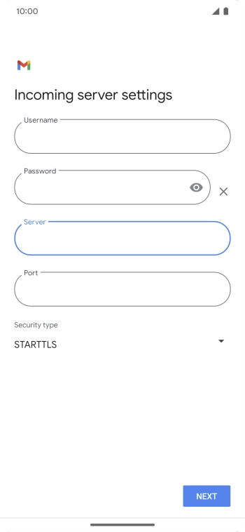 Press the field below 