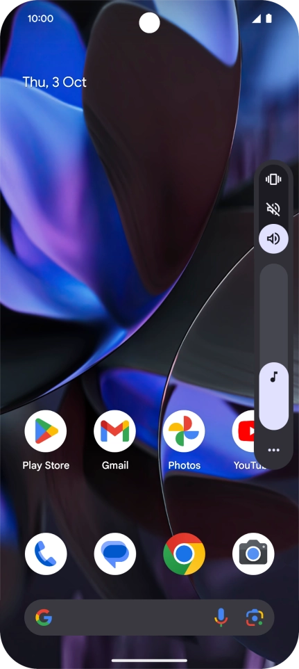 Press the silent mode icon to turn on the function.