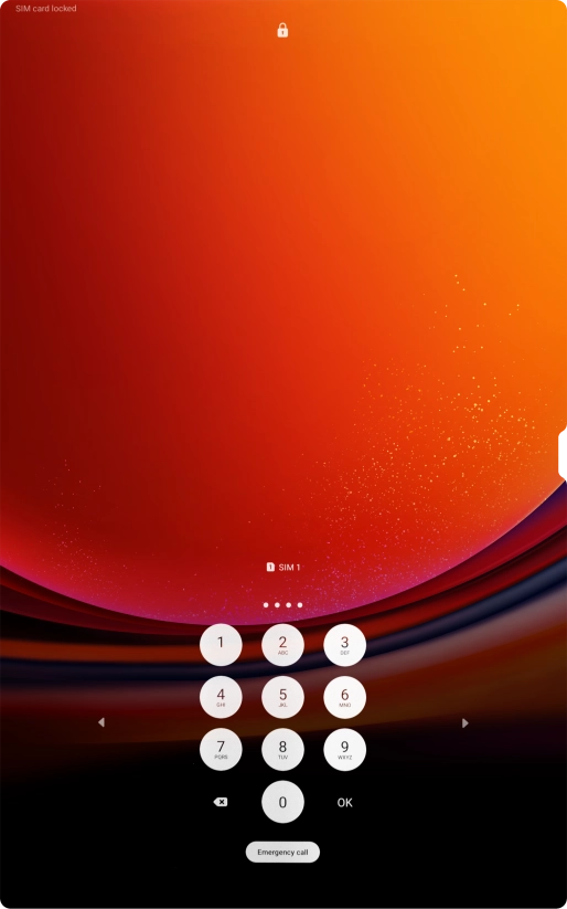 If your SIM is locked, key in your PIN and press OK. The default PIN is 1111.