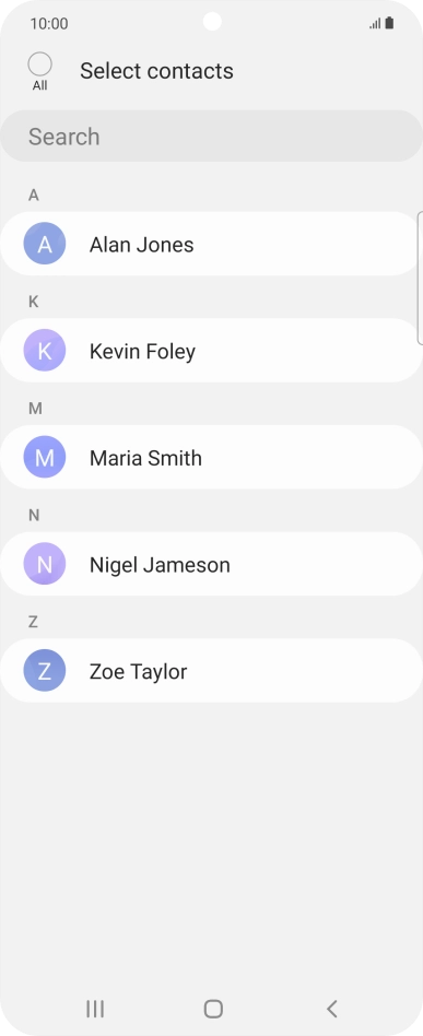 Press the field above 