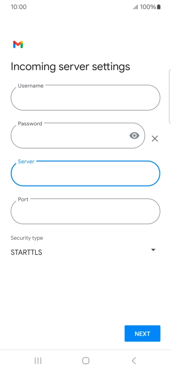 Press the field below 