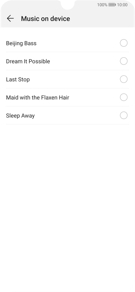 Press the required ring tones to hear them.
