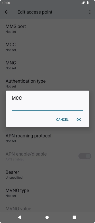 Key in 234 and press OK.