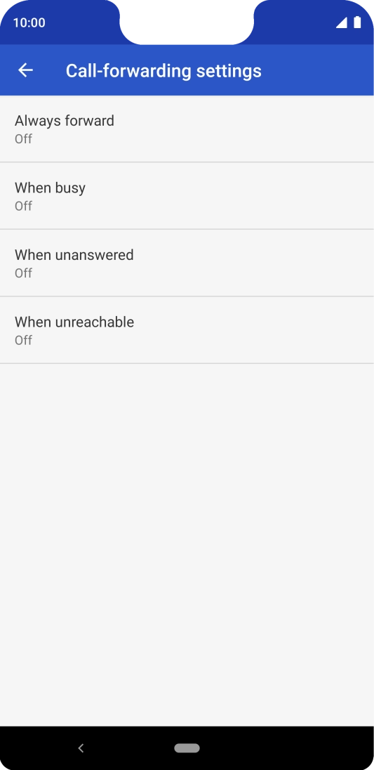 Press the Home key to return to the home screen.