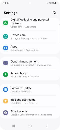Press Software update.