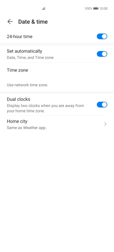 Slide your finger upwards to return to the home screen.