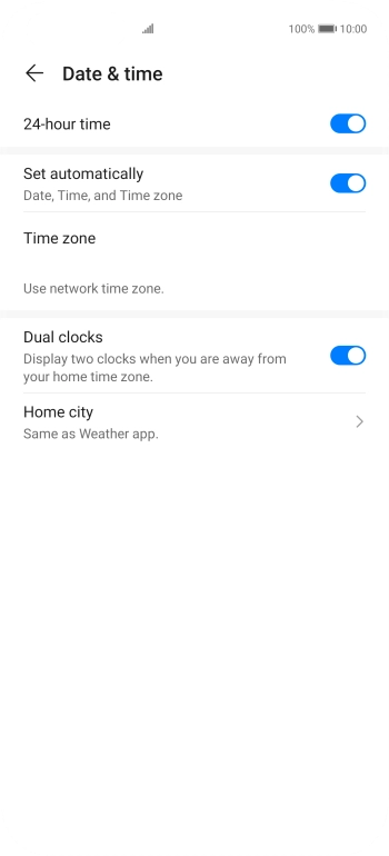 Slide your finger upwards to return to the home screen.