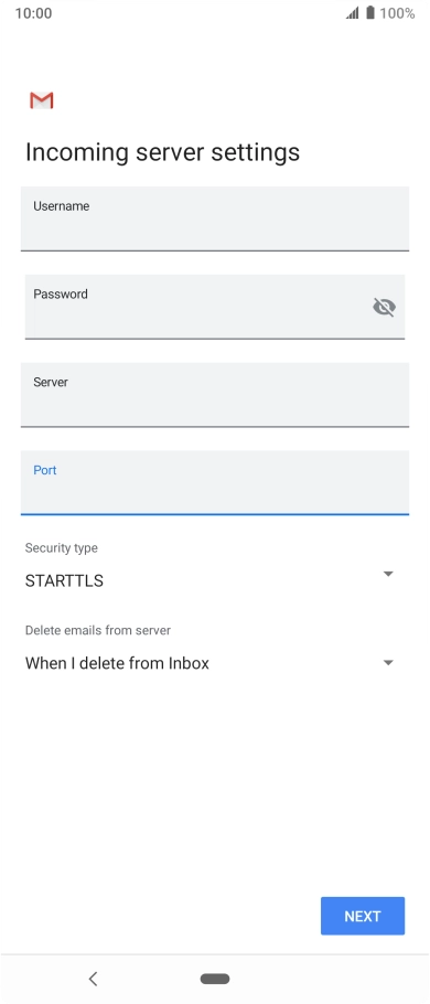 Press the drop down list below 
