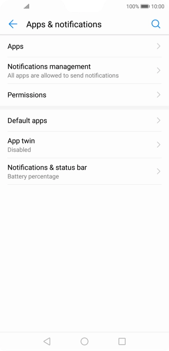Press Notifications management.